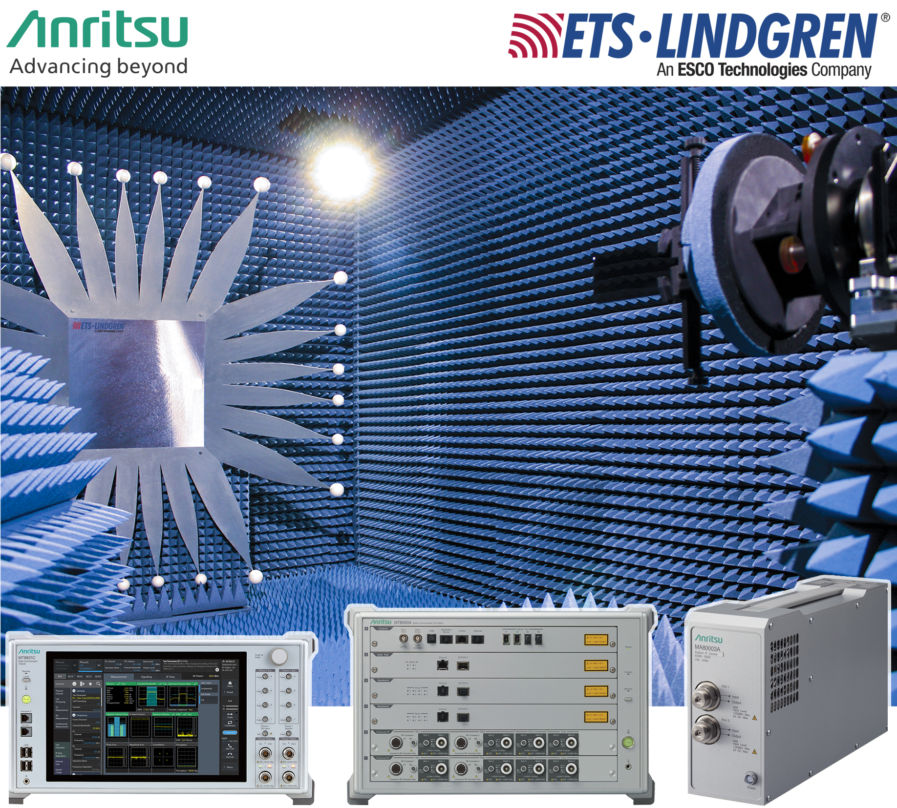 Anritsu's MT8000A and MT8821C Adopted ETS-Lindgren's CTIA